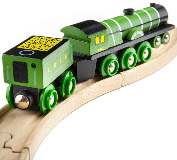 Drewniany pociąg Bigjigs Rail Replika lokomotywy Flying Scotsman (0691621094587) - obraz 4