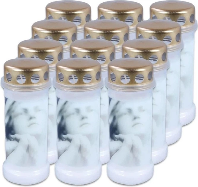 Znicz parafinowy Bolsius Nr 6 Figura z metalowym deklem 70H 12 szt (8717847086679) - obraz 2