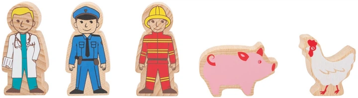 Zestaw drewniany Small Foot Most kolejowy z akcesoriami 60 elementów (4020972114921) - obraz 4