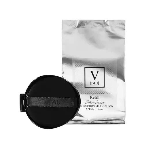 Змінний блок до кушона SPF 50+ FAU Skin Solution Star Cushion Silver 15 г - Фото 1 Змінний блок до кушона SPF 50+ FAU Skin Solution Star Cushion Silver 15 г - изображение 1