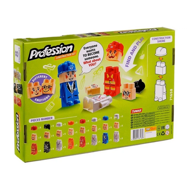 Конструктор с фигурками "Profession" 71658, 8 персонажей, 24 детали - изображение 2