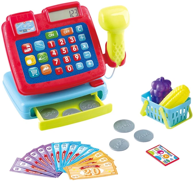 Kasa fiskalna PlayGo z akcesoriami 26 elementów (4892401032218) - obraz 2