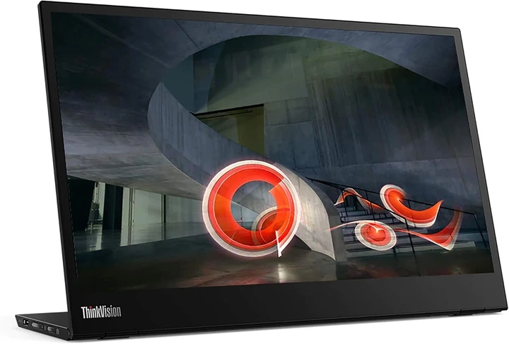 Монітор портативний 14" Lenovo ThinkVision M14 Full HD IPS 60 Гц (61DDUAT6EU) Б/В - зображення 2