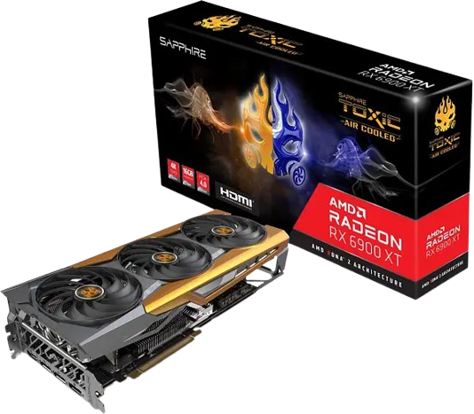 Відеокарта AMD Radeon RX 6900 XT 16GB Sapphire Toxic Air Cooled (11308-97-90G) Refurbished - Фото 1 Відеокарта AMD Radeon RX 6900 XT 16GB Sapphire Toxic Air Cooled (11308-97-90G) Refurbished - изображение 1