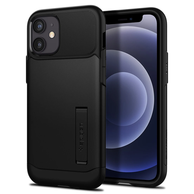 Чохол Spigen Slim Armor для Apple iPhone 12 Mini (ACS01545) Black - Фото 1 Чохол Spigen Slim Armor для Apple iPhone 12 Mini (ACS01545) Black - изображение 1