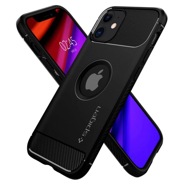 Чохол Spigen Rugged Armor для Apple iPhone 12 Mini (ACS01743) Matte Black - зображення 5