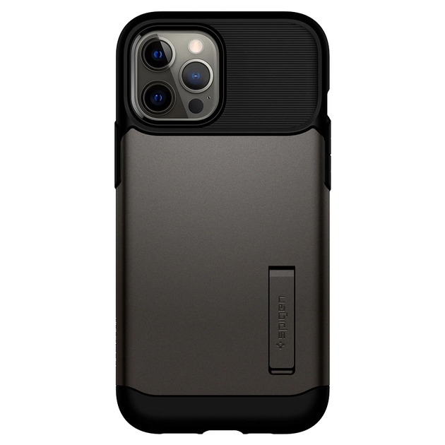 Чохол Spigen Slim Armor для Apple iPhone 12 Pro Max (ACS01480) Gunmetal - зображення 2