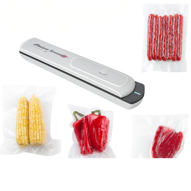 Вакуумный упаковщик Vacuum Sealer S для продуктов 90Вт, 28 см, белый - изображение 3