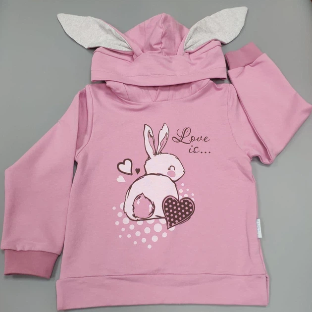 Костюм для дівчаток Зайка Mario Kids 20BO3-36-15 92р Рожевий - Фото 2 Костюм для дівчаток Зайка Mario Kids 20BO3-36-15 92р Рожевий - изображение 2