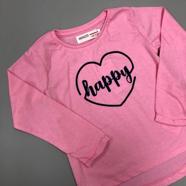 Кофтинка для дівчаток Minoti Happy 4TODTEE12 Рожевий 80 см - Фото 2 Кофтинка для дівчаток Minoti Happy 4TODTEE12 Рожевий 80 см - изображение 2