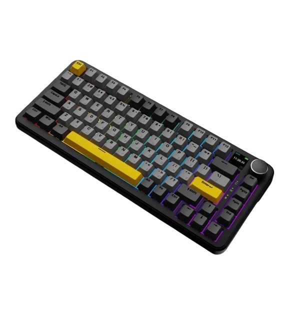 Клавіатура Ajazz AK820 Max Magnetic Switch Black - зображення 3