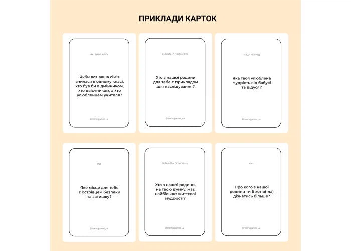 Настольная игра Memogames Между нами: поколения (укр.) - изображение 3