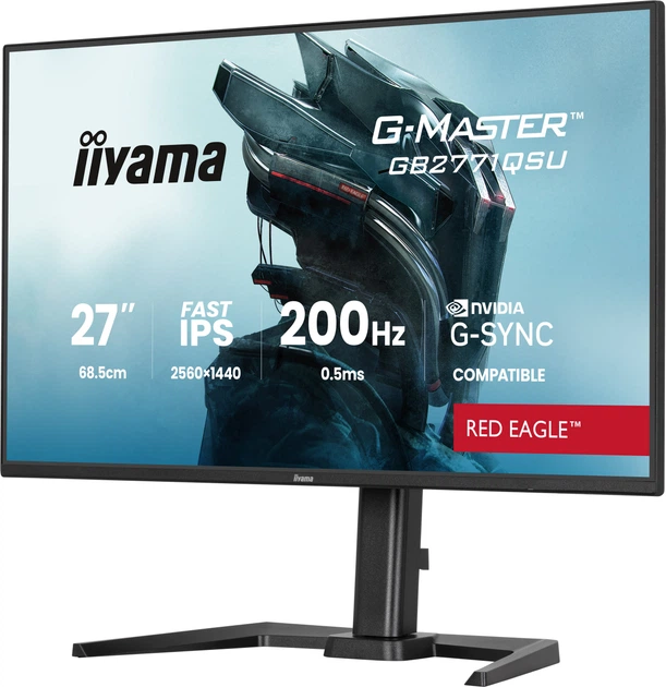 Монітор 27" iiyama G-Master GB2771QSU-B1 - зображення 4