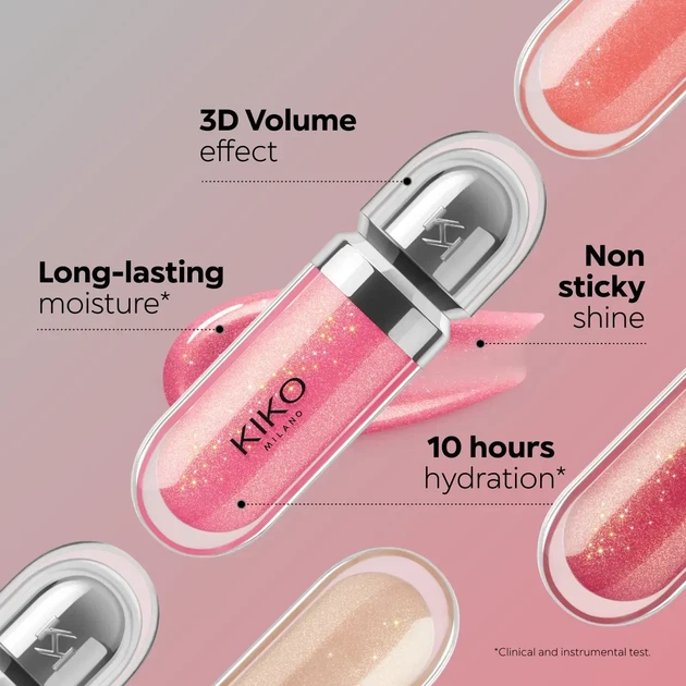 Блиск для губ 3D Hydra Lipgloss, 10 Fragola Perlato - изображение 6