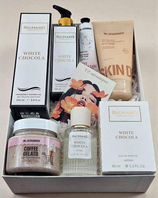 Подарочный набор косметики No Brand в стиле Richard White Chocola 6 в 1 ver.02 - Фото 1 Подарочный набор косметики No Brand в стиле Richard White Chocola 6 в 1 ver.02 - изображение 1
