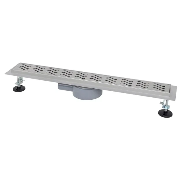 IT03-FT11/800 ITAL Душовий трап 800 мм, поворот. 360, комбін.затвор, Brushed nickel (блістер) {5/1} - Фото 1 IT03-FT11/800 ITAL Душовий трап 800 мм, поворот. 360, комбін.затвор, Brushed nickel (блістер) {5/1} - зображення 1