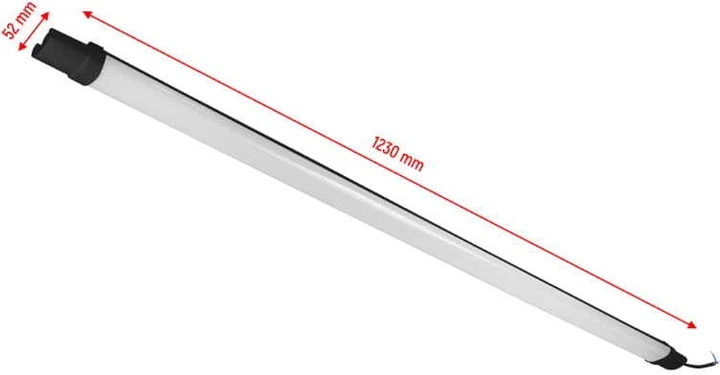 Lampa master LED 36 W 3820 lm 4000 K 120 cm IP65 Czarna - obraz 7