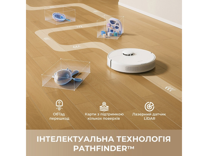 Робот-пилосос з вологим прибиранням Dreame Bot F10 White (RLF11SA) - изображение 10