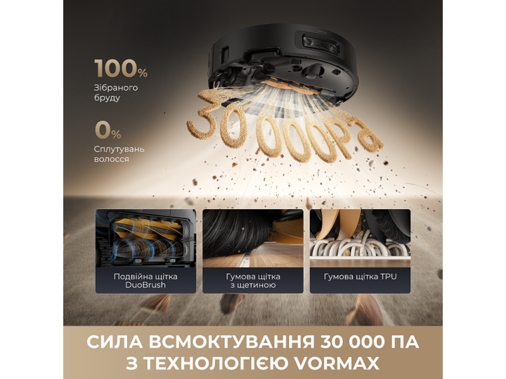 Робот-пилосос з вологим прибиранням Dreame Aqua 10 Ultra Roller Complete Black (RLH71DE-1-bl) - изображение 11