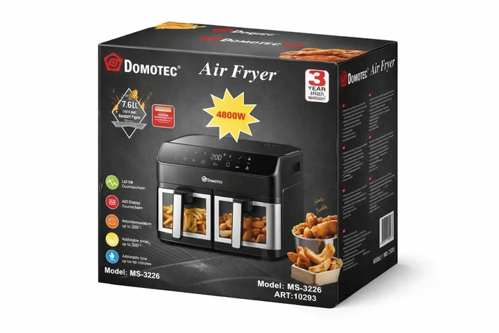 Аэрофритюрница Domotec Air Fryer MS-3226: Здоровая Еда без Масла (Мультипечь, Аэрогриль) - изображение 2