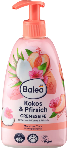Жидкое крем-мыло Balea Kokos&Pfirsich Balea, 500 мл - изображение 4