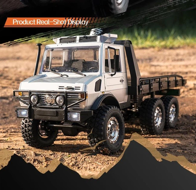 Машинка на радіокеруванні JJRC C8823 Mercedes Unimog 6x6 | Сіра