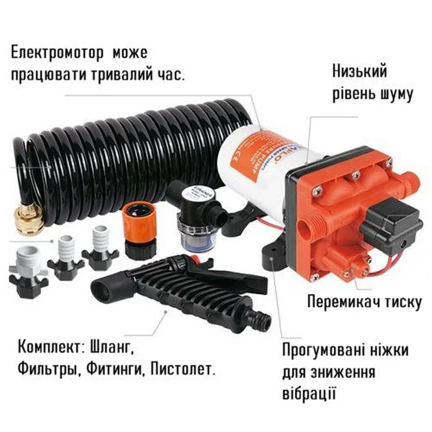Поверхностная помпа Seaflo Seaflo-42 15 л/мин 12V автоматическая мембранная (SFWP1-040-055-42A) - Фото 3 Поверхностная помпа Seaflo Seaflo-42 15 л/мин 12V автоматическая мембранная (SFWP1-040-055-42A) - изображение 3