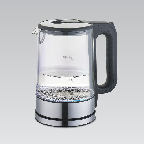 Електрочайник 1,7л 2200W скло (диск) чорний MR-053-BLACK Maestro - изображение 2