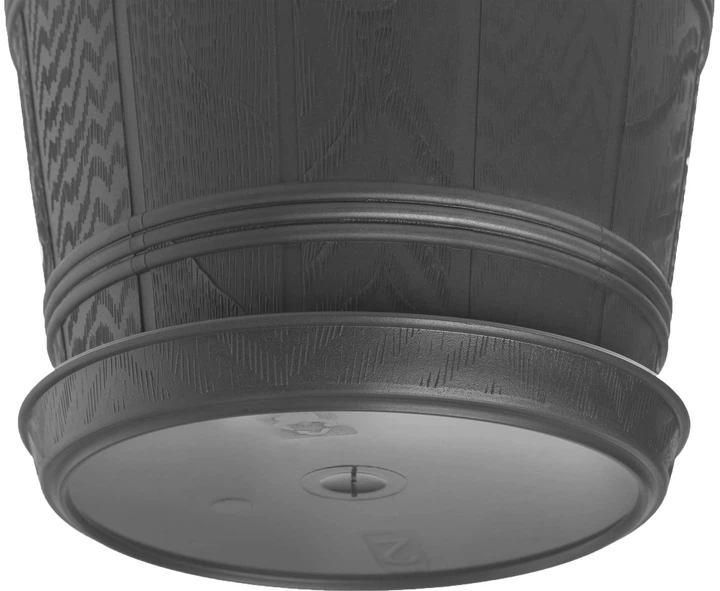 Квітковий горщик з підставкою Kadax Pula 34 см Графітовий (K3051) - зображення 2