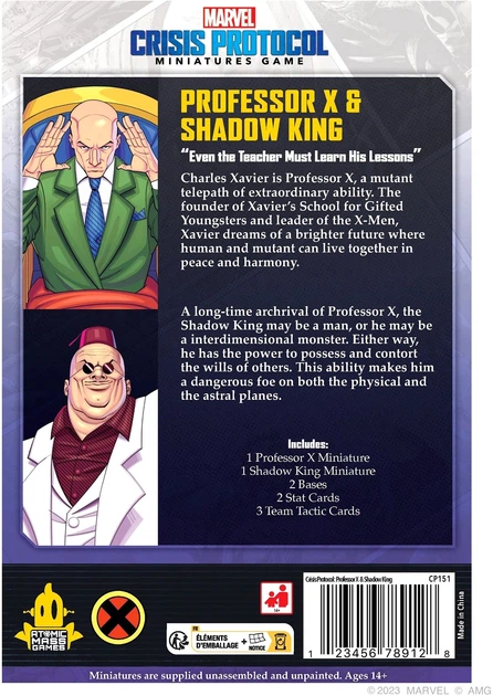 Dodatek do gry Atomic Mass Games Marvel Crisis Protocol - Professor X and Shadow King (wersja angielska) (841333123260) - obraz 2