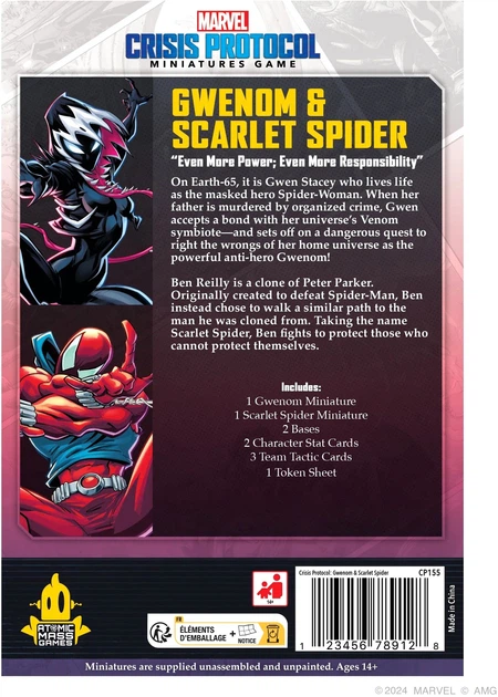Dodatek do gry Marvel Crisis Protocol - Gwenom and Scarlet Spider (wersja angielska) (841333124953) - obraz 2