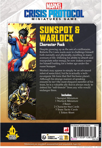 Dodatek do gry Marvel Crisis Protocol - Sunspot and Warlock (wersja angielska) (841333126261) - obraz 2
