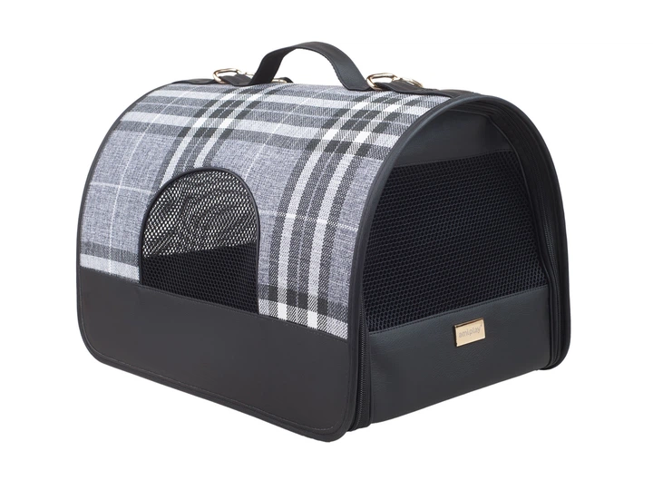 Транспортна сумка для собак і котів Amiplay Kent L Чорна (5907563250550) - зображення 2