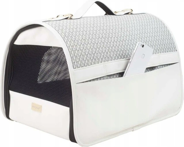 Транспортна сумка для собак і котів Amiplay Morgan L Біла (5907563250611) - зображення 5