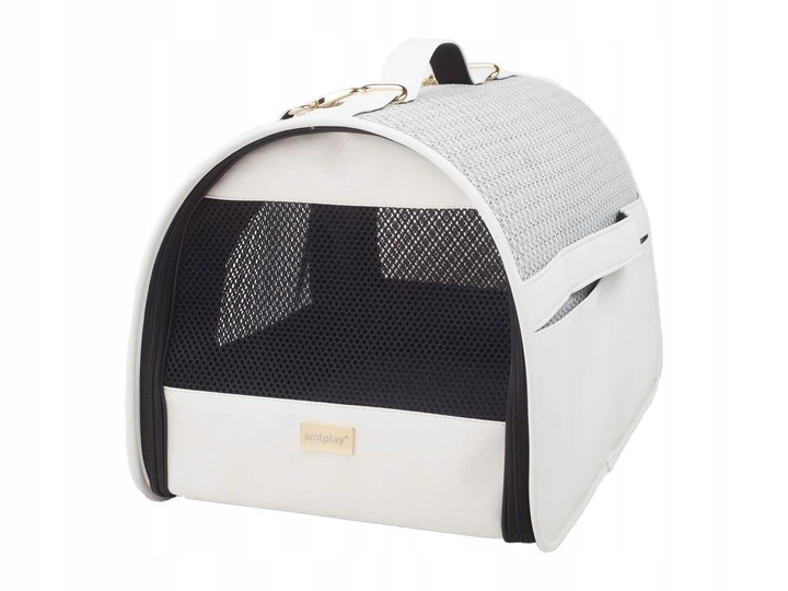 Транспортна сумка для собак і котів Amiplay Morgan L Біла (5907563250611) - зображення 7