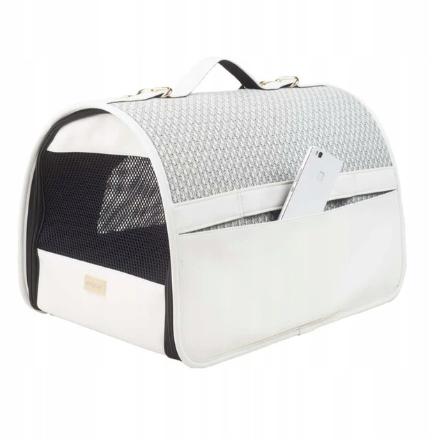 Транспортна сумка для собак і котів Amiplay Morgan L Біла (5907563250611) - зображення 10