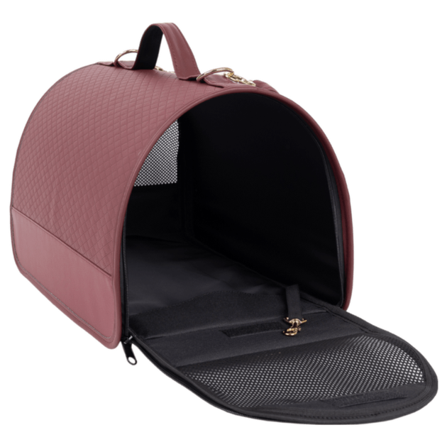 Транспортна сумка для собак Amiplay New York L Бордова (5907563304505) - зображення 8