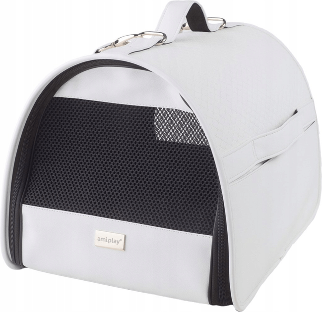 Torba transportowa dla kotów Amiplay New York M Biała (5907563256446) - obraz 2