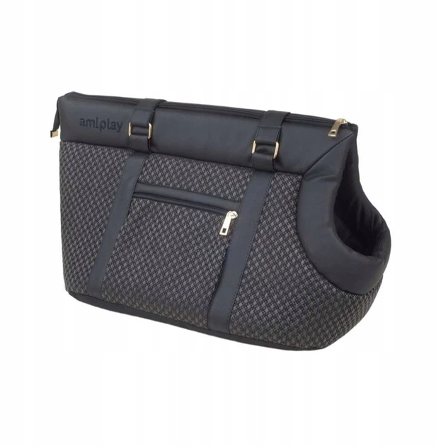 Torba transportowa dla psów Amiplay Morgan S Czarna (5907563239852) - obraz 2