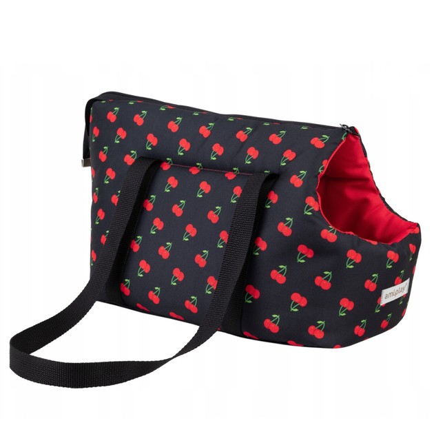 Torba transportowa dla kotów Amiplay BeHappy L Cherry (5907563298422) - obraz 6