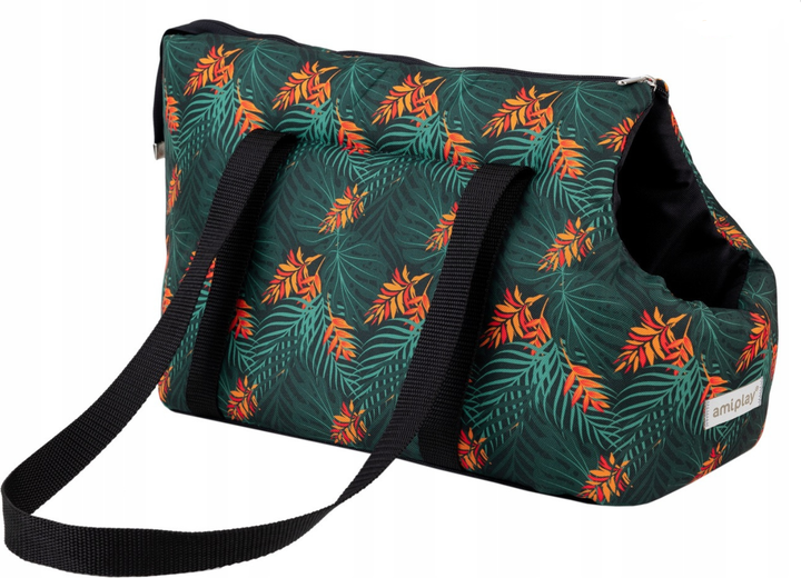 Torba transportowa dla kotów Amiplay BeHappy L Jungle (5907563298477) - obraz 2
