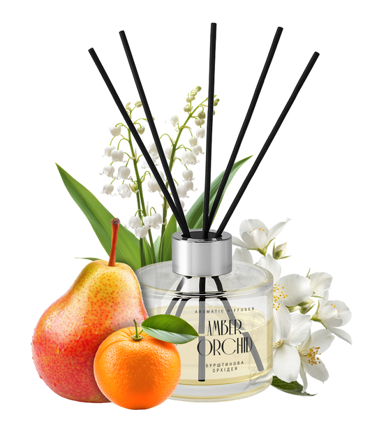 Ароматичний дифузор Sabrise Amber Orchid 85 мл (4820184443471) - Фото 3 Ароматичний дифузор Sabrise Amber Orchid 85 мл (4820184443471) - зображення 3