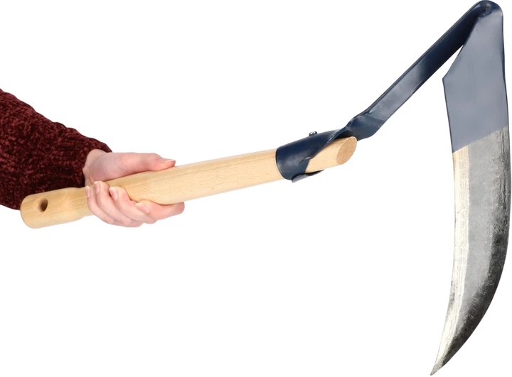 Коса лісова металева Kadax Leuca 52 x 31 см Синя (K2457) - зображення 6