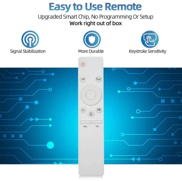 Універсальний пульт дистанційного управління SMART TV для телевізорів SAMSUNG TV / LED TV / LCD / QLED TV / HDTV / 4K (колір білий) - зображення 7