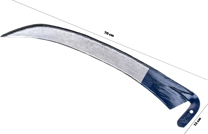 Коса садова металева Kadax Civita 70 см Синя (K3491) - зображення 6