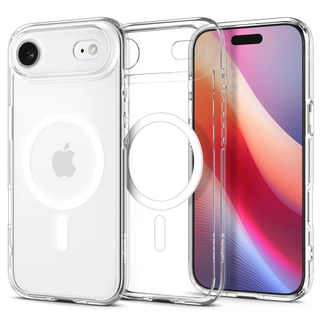 Чехол панель Spigen OEM GC Ultra Hybrid Crystal with MagSafe MagFit для Apple iPhone 17 Air Transparent - изображение 8