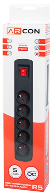 Фільтр мережевий Arcon R-5 1.5 м Сірий (5904722197619) - зображення 2