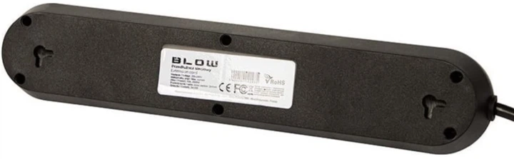 Подовжувач мережевий Blow PS-550 5-розетковий 3 x USB 5 м Чорний (5900804142997) - зображення 3