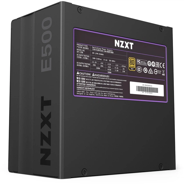 Блок живлення NZXT Power Supply E500 500W Black (NP-1PM-E500A-EU) - зображення 3