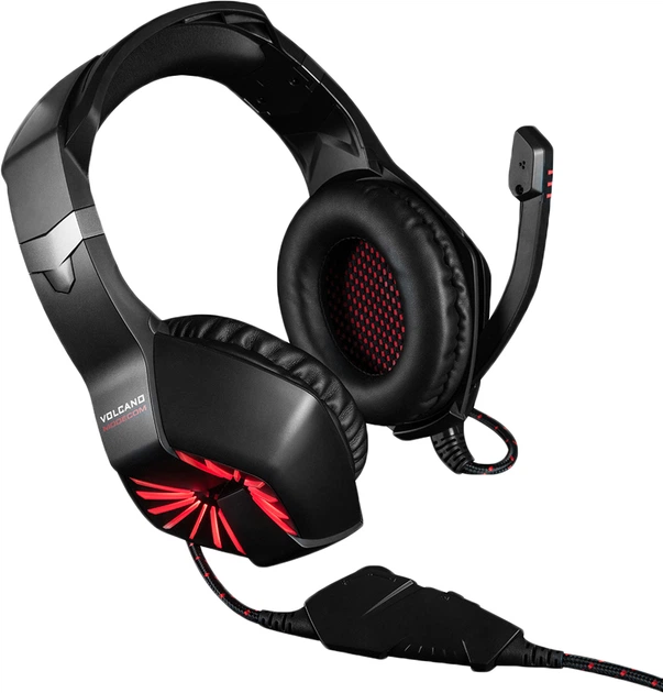 Słuchawki Modecom MC-839 Sword Volcano Gaming Series Czarno-Czerwone (S-MC-839-SWORD) - obraz 2
